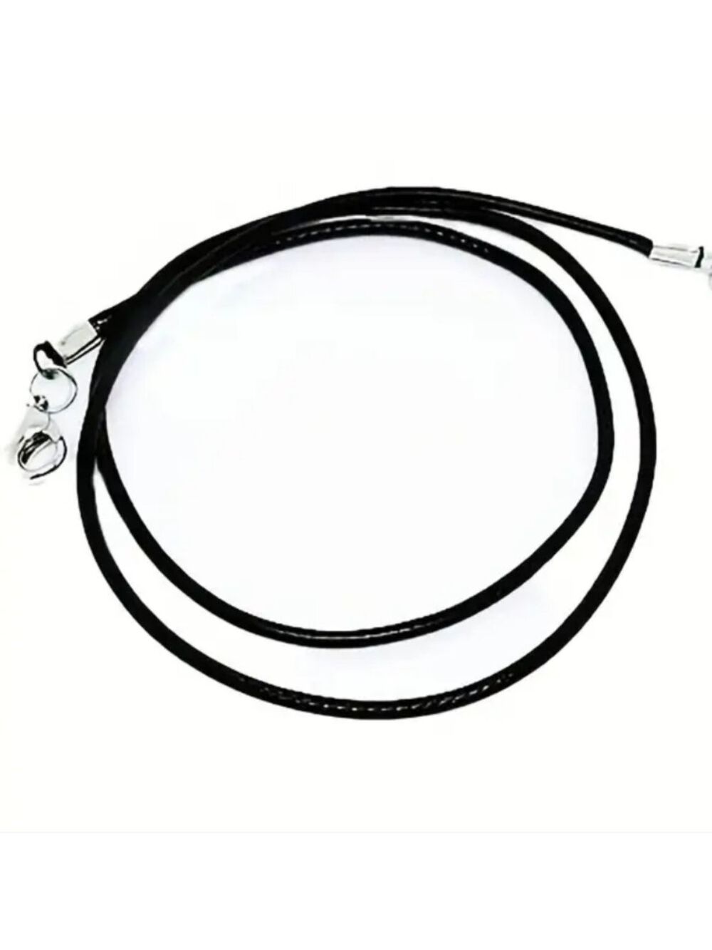 18 Inch Waxed LEATHER Lobster Close Rope Chain only